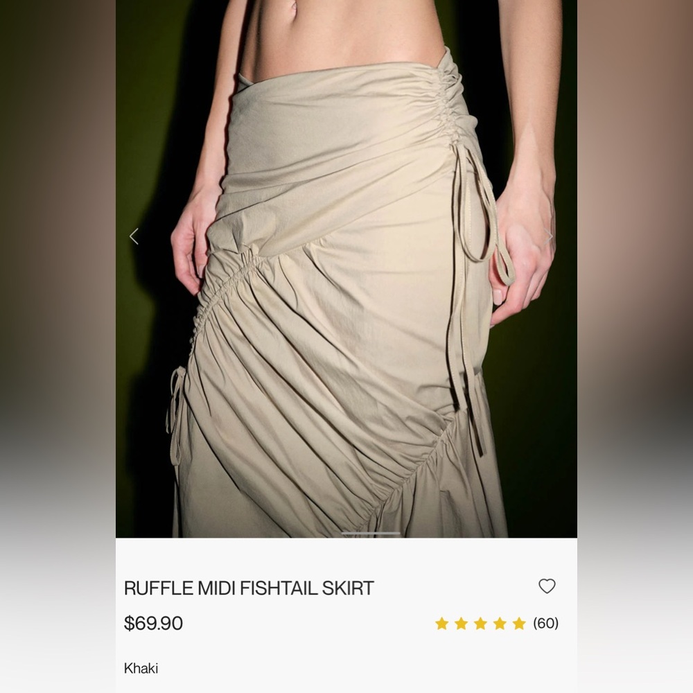 Urban Revivo Ruched Skirt - Picture 4 of 6